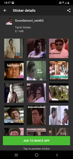 Tamil Animated Stickers For WA