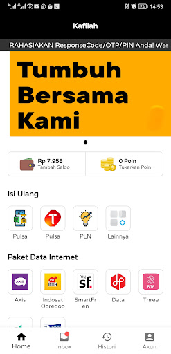 Mitra Kafilah Agen Pulsa PPOB Screen 2