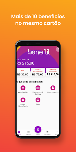 Android application Beneflit screenshort