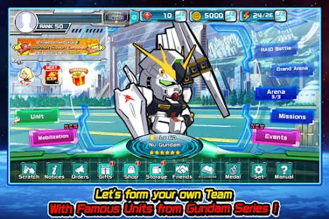 LINE Gundam Wars Newtype battle All the MSes v7.5.3 Mod (Unlimited Money) Apk