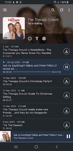HiddenCast - podcast player Screen 2