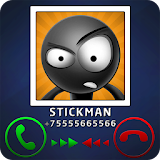 Stickman Fake Call Joke icon