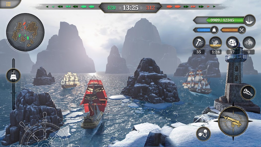 King of Sails: Ship Battle 0.9.539 APK + Mod (Unlimited money) untuk android