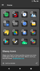 Glassy Icon Pack | For Nova Launcher and More