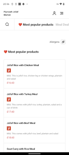 Plymouth Jollof Kitchen Screen 3