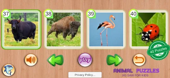 Real Animal Puzzles & Jigsaw