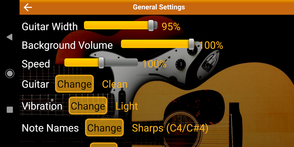 Capture 8 escalas de guitarra pro android