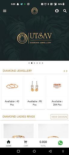 Android application Utsav Diamond Jewellery screenshort