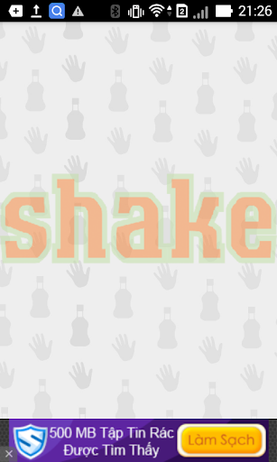 Android application Shake it screenshort