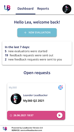 Android application Leadbacker screenshort