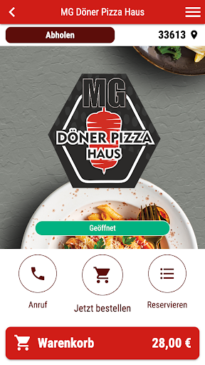 Android application MG Döner Pizza Haus screenshort