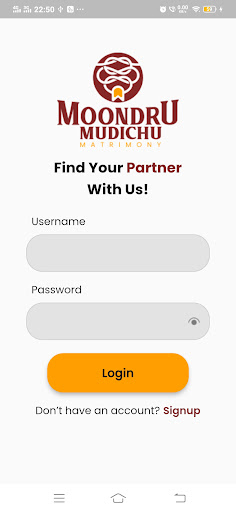 Android application Moondru Mudichu Matrimony screenshort