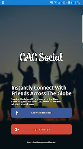 Android application CAC Social screenshort