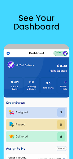 Android application Tech Ecommerce Delivery screenshort