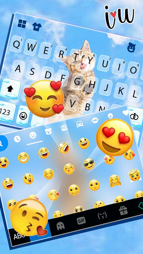 Kitty Paws Keyboard Background Screenshot 4 - AppWisp.com