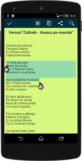 Versuri cu Colinde Screen 3