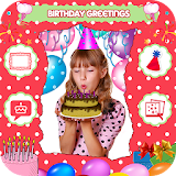 Birthday Wishes : Photo Frame, Messages And Cake icon