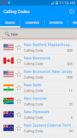 screenshot of Calling Codes [2200+ Cities]