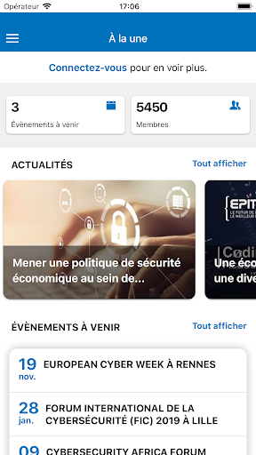 Android application Alumni Epitech screenshort
