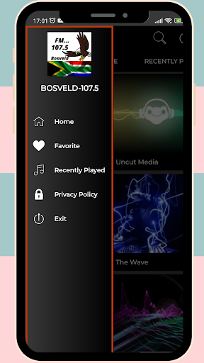 Android application Radio Bosveld Stereo 107.5 FM screenshort