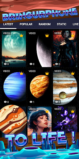 planet wallpaper Screen 2