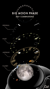 Big Moon Phase Watch Face