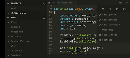 Android application Ashlar Code Editor Lite screenshort