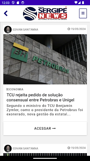 Android application Portal Sergipe News screenshort