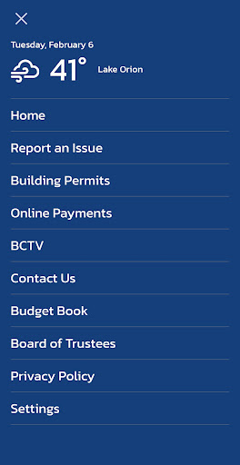 Bloomfield Township Government Screen 2