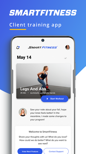 Android application SmartFitness screenshort