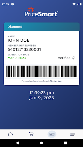PriceSmart App Screen 2