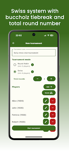 Chess Tournament Manager Screen 3