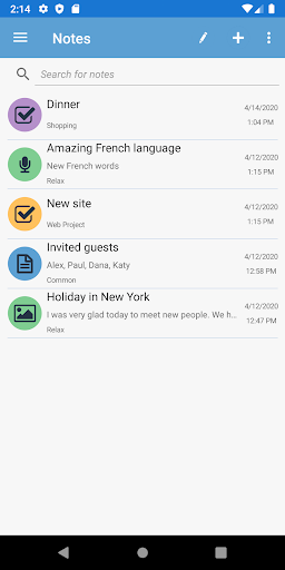 Secure notepad notes checklist Screen 3
