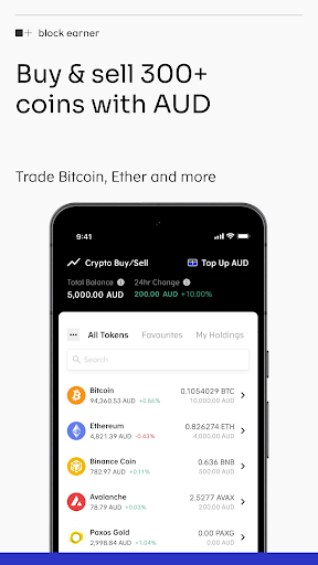 Block Earner: Crypto App Screen 3