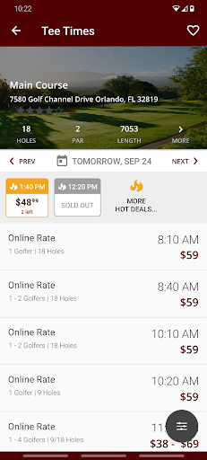 Android application The Golf Club at Texas A&M screenshort