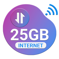 25 GB Internet Data MB GB App