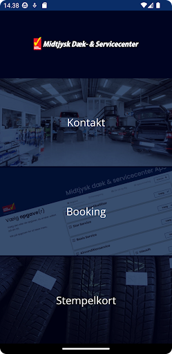 Android application Midtjysk Dæk & Servicecenter screenshort