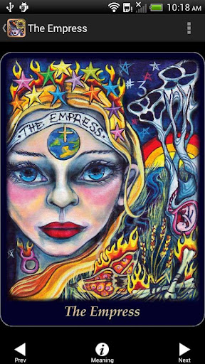 Screenshot of Bonefire Tarot