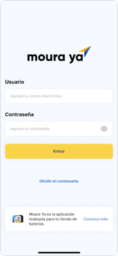 Android application Moura Ya Punto de Venta screenshort