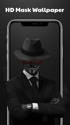 Anonymous Mask HD 4K Wallpaperのおすすめ画像5
