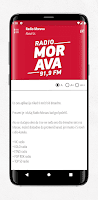 screenshot of Radio Morava