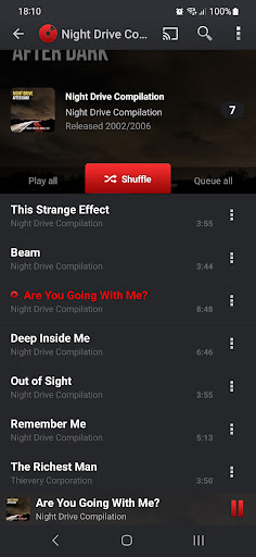 Screenshot of PlayerPro Music Player