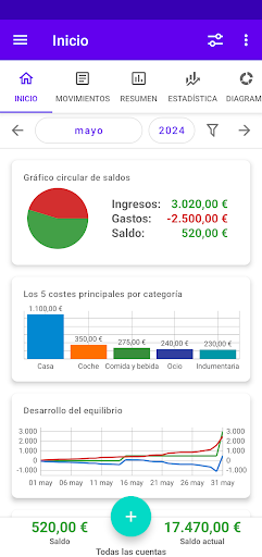 Vista previa de la aplicación