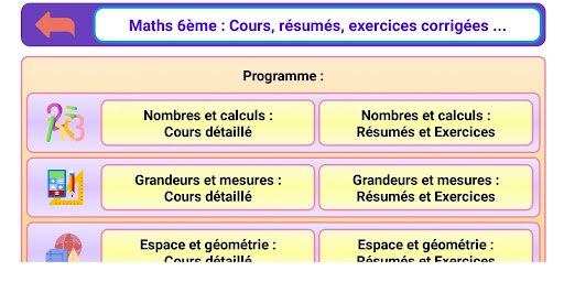 Maths 6ème Screen 2