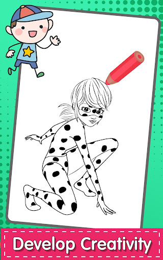 Black Lady Cat Coloring Pages