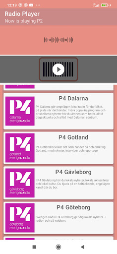 Online Radio Player Screen 2