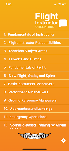Android application Flight Instructor Checkride screenshort