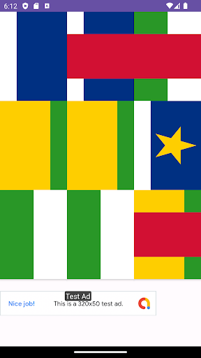 Android application C African Republic Flag Puzzle screenshort