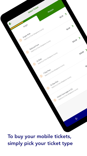 BCTA Mobile Ticket Screen 2