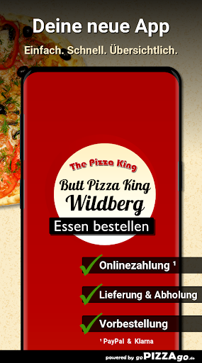 Android application Butt Pizza King Wildberg screenshort